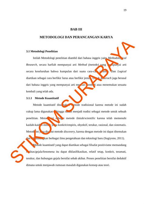 PDF BAB III METODOLOGI DAN PERANCANGAN KARYA SURABAYAsir Stikom Edu