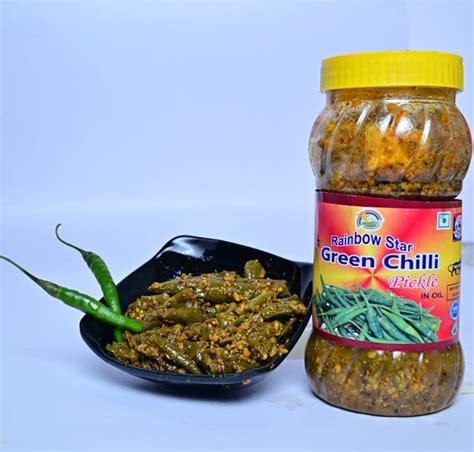 Rainbow Star Spicy Green Chilli Pickle Packaging Type Jar Packaging