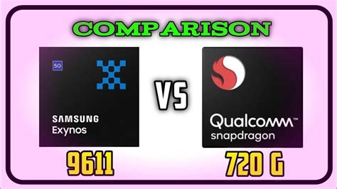 Exynos 9611 Vs Snapdragon 720g 9611vs720g Youtube