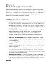 Partnership Workbook Docx Study Unit Chapter Partnerships A