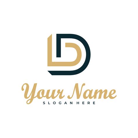 Letter LD logo design vector. Luxury LD logo design template concept ...