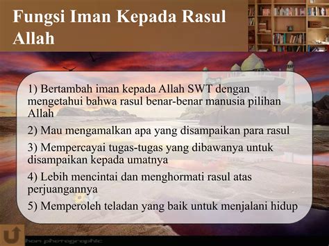 Iman Kepada Rasul Allah Ppt