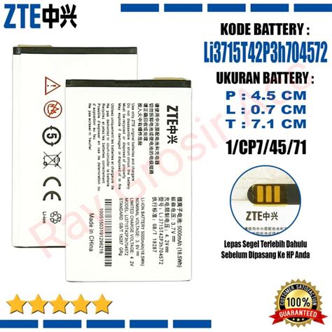 Jual Baterai Original Bolt Zte Mf Mf Mf Mf Li T P H