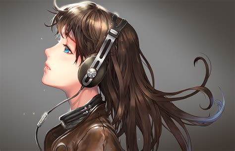 1024x576 Resolution girl, headphones, profile 1024x576 Resolution ...