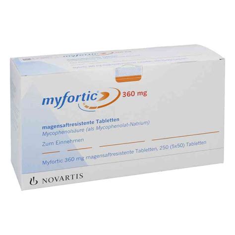 Myfortic Mg Magensaftresistente Tabletten X Stk