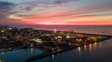 Aerial View Of Ocean City Maryland At Sunrise Bing Gallery