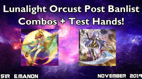 Yu Gi Oh Lunalight Orcust Combo Tutorial Test Hands Post October