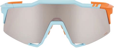 Sluneční Brýle 100 Speedcraft Soft Tact Two Tone Hiper Silver Mirror Lens Ski A Bike