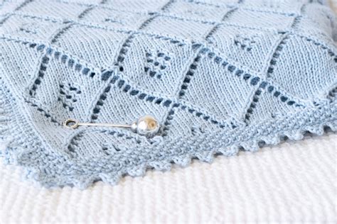 Knit Lace Baby Blanket Pattern · Nourish And Nestle