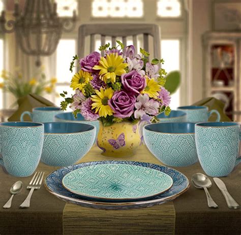 Hot Sale Ceramic Dinnerware Stoneware Embossed Dinner Set With Color Glaze Nordic Style China