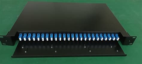 Ftth 12 24 Core Scfcstlc Rack Mount Splicing Fiber Optic Patch Paneltermination Boxodf 1u