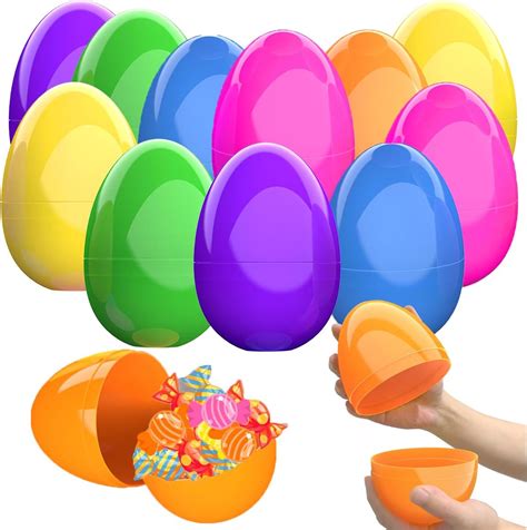 Amazon CALEST 12 Pcs Jumbo Easter Eggs 6 Inch Fillable Plastic