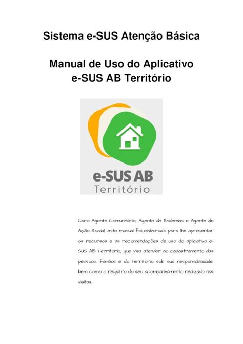 Pdf Sistema E Sus Aten O B Sica Manual De Uso Do Aplicativo E