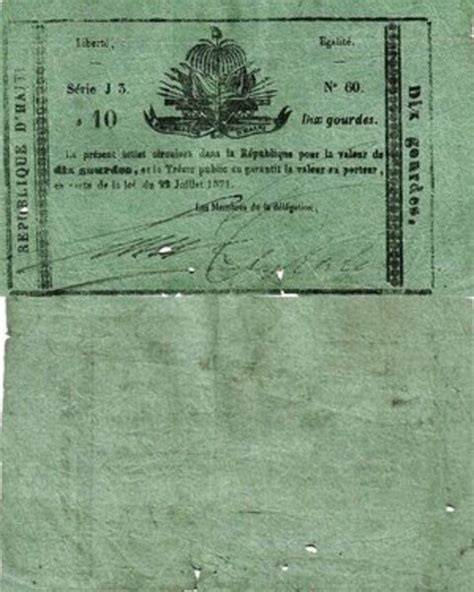 10 Gourdes Haïti 1804 Présent Numista