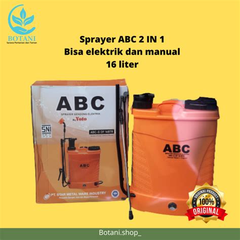 ABC Electric Power Sprayer 2 In 1 Semprot Hama Pertanian Baterai Cas