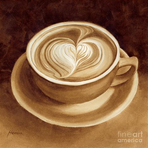 Coffee Art Painting at PaintingValley.com | Explore collection of ...