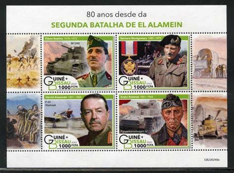 Guinea Bissau Th Ann Of The Battle Of El Alamein Sheet Mint Nh