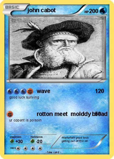 Pokémon John Cabot 38 38 Wave My Pokemon Card