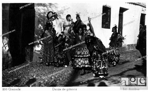 Gitanos Spanish Gypsies Dancing At Granada Spain A Moorish People