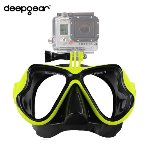 Deepgear Black silicone dive mask Adult scuba mask for nearsighted ...