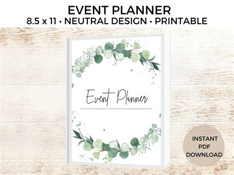 Event And Party Planner Printable Template Set Event Checklist