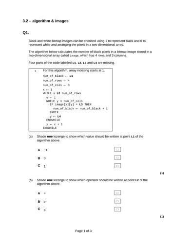 Gcse Computer Science Exam Questions Question Bank Aqa With Answers