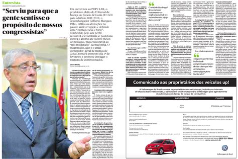 SINDJUSTIÇA Em entrevista ao jornal O Popular presidente eleito do