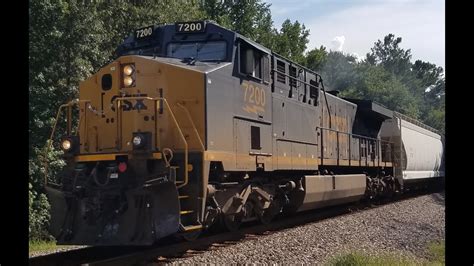 CSX Train Q583 With CSX Locomotive 7200 At Edgemoor SC On The CSX