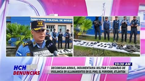 Decomisan Armas E Indumentaria Militar A Banda Criminal En El Porvenir