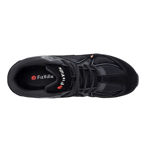 FitVille Extra Wide Mens Walking Shoes Mens Sneakers for Heel Pain ...