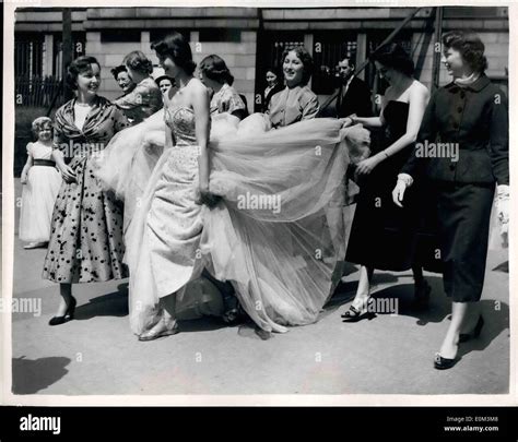 May 05 1953 Final Dress Rehearsal For The Berkeley Debutante Dress