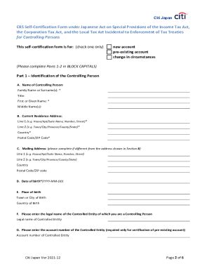 Fillable Online When Are Oecd Crs Notification Forms Required Fax