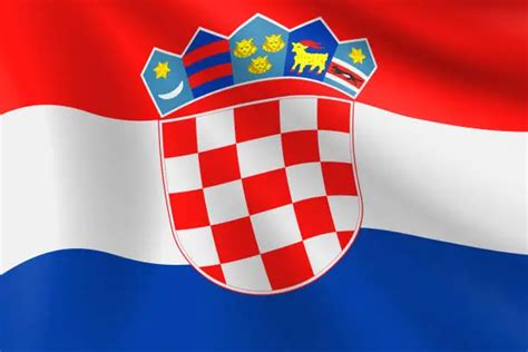 Croatian flag emblem design Royalty Free Stock SVG Vector and Clip Art