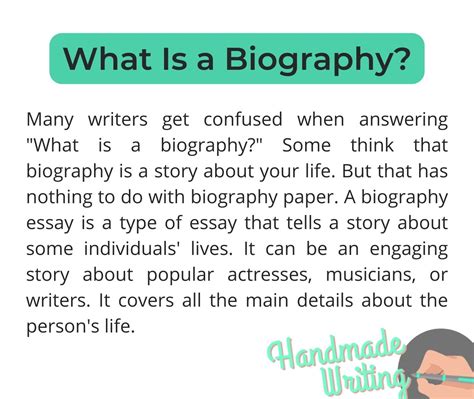 How to Write a Biography Essay and Get an A+ - Handmadewriting.com 