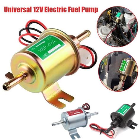 Universal 12v Electric Fuel Pump Psi Gas Diesel Inline Fuel Pump Hep 02a Low Pressure Fuel Pump