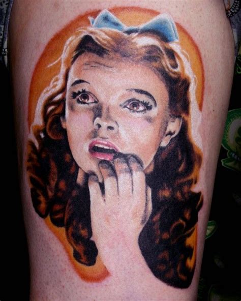 Dorothy Tat Wizard Of Oz Tattoos Oz Tattoo Portrait Tattoo