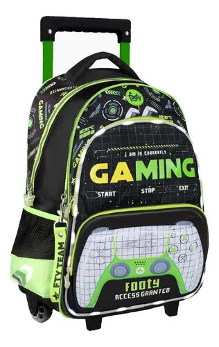 Mochila Con Carrito Carro Holograma Y Luces Led Footy