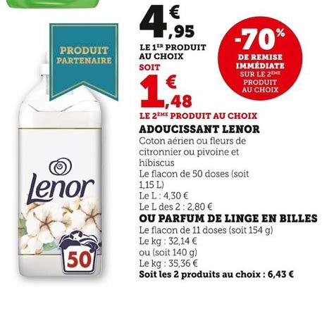 Promo Lenor Adoucissant Chez Super U