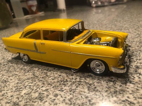 1955 Chevy Bel Air Sedan Plastic Model Car Kit 125 Scale