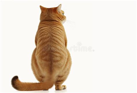 Backside View Of Black And White Cat Stock Image Image Of Cute Body