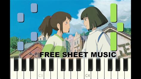 Dragon Boy From Spirited Away Ghibli 2001 Piano Tutorial With Free