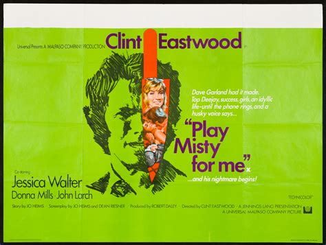 PLAY MISTY FOR ME (1971) Original UK Quad Film Poster | Picture Palace ...