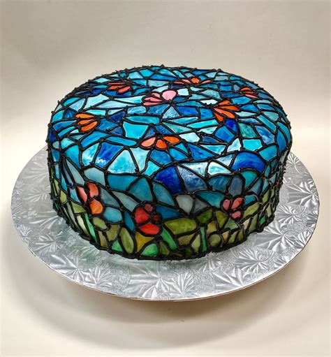 Stained glass cake | Buttercream decorating, Creative cake decorating, Cake