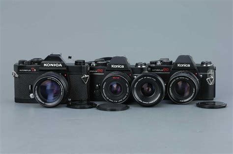 Lot 372 - Three Konica SLR Cameras