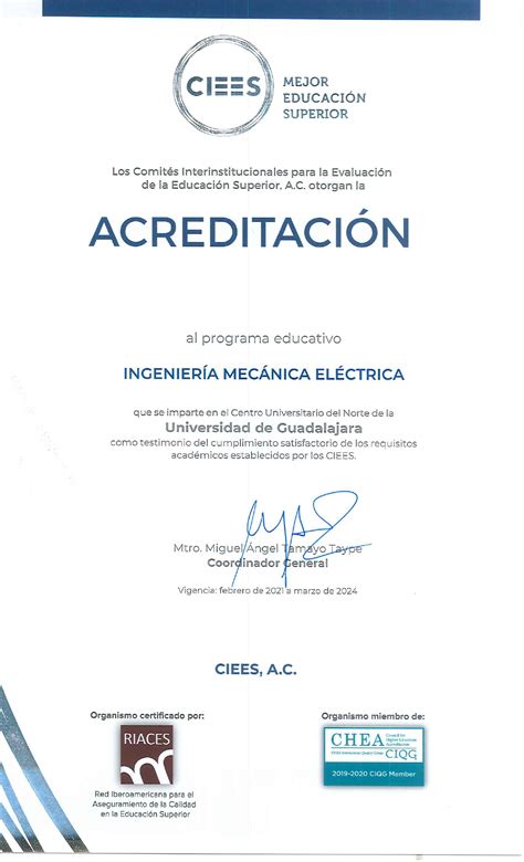 Por su calidad educativa la Licenciatura en Ingeniería en Mecánica