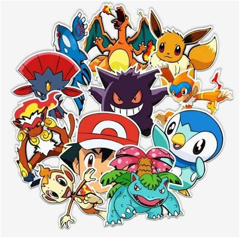 Pokemon Stickers 50 Pack Set Ebay