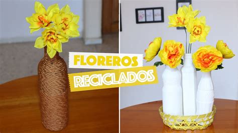 DIY Floreros Con Botellas De Vidrio Reciclada Recycled Glass Vases