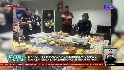 Mahigit P M Halaga Ng Hinihinalang Shabu Nasabat Mula Sa Pasaherong