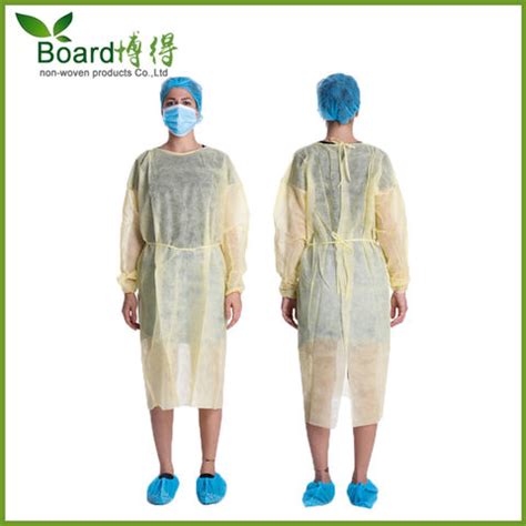 China Hot Sale Waterproof Surgical Isolation Gown Disposable Non Woven