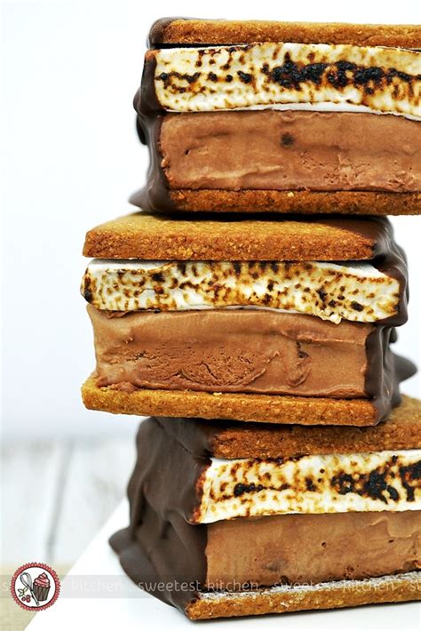 100 Homemade S Mores Ice Cream Sandwich Sweetest Kitchen